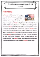 Vorschau - Unterrichtsreihen - Präsidentschaftswahl in den USA 2024 Lückentext mit Wortspeicher Hörverstehen und Suchsel - Seite 2