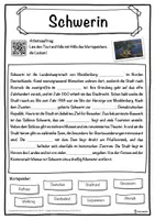 Vorschau - Unterrichtsreihen - Schwerin Lückentext mit Wortspeicher Hörverstehen und Suchsel - Seite 1