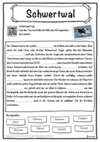 Vorschau - Unterrichtsreihen - Schwertwal Lückentext mit Wortspeicher Hörverstehen und Suchsel - Seite 1