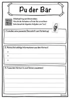 Vorschau - Unterrichtsreihen - Pu der Bär Lückentext mit Wortspeicher Hörverstehen und Suchsel - Seite 3