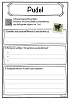 Vorschau - Unterrichtsreihen - Pudel Lückentext mit Wortspeicher Hörverstehen und Suchsel - Seite 3