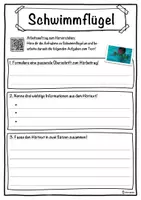 Vorschau - Unterrichtsreihen - Schwimmflügel Lückentext mit Wortspeicher Hörverstehen und Suchsel - Seite 3