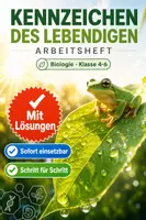 Vorschau - Arbeitsblätter - Kennzeichen des Lebendigen - Arbeitsheft - Deckblatt