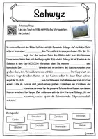Vorschau - Unterrichtsreihen - Schwyz Lückentext mit Wortspeicher Hörverstehen und Suchsel - Seite 1