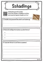 Vorschau - Unterrichtsreihen - Schädlinge Lückentext mit Wortspeicher Hörverstehen und Suchsel - Seite 3