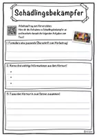 Vorschau - Unterrichtsreihen - Schädlingsbekämpfer Lückentext mit Wortspeicher Hörverstehen und Suchsel - Seite 3