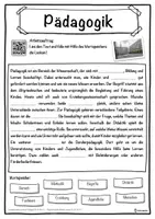 Vorschau - Unterrichtsreihen - Pädagogik Lückentext mit Wortspeicher Hörverstehen und Suchsel - Seite 1