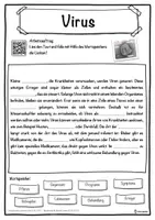 Vorschau - Unterrichtsreihen - Virus Lückentext mit Wortspeicher Hörverstehen und Suchsel - Seite 1