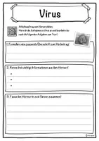 Vorschau - Unterrichtsreihen - Virus Lückentext mit Wortspeicher Hörverstehen und Suchsel - Seite 3