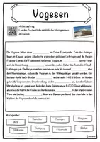 Vorschau - Unterrichtsreihen - Vogesen Lückentext mit Wortspeicher Hörverstehen und Suchsel - Seite 1