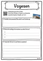 Vorschau - Unterrichtsreihen - Vogesen Lückentext mit Wortspeicher Hörverstehen und Suchsel - Seite 3
