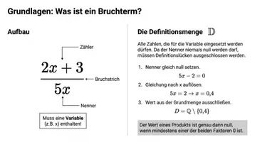 Vorschau - Arbeitsblätter - Bruchterme Arbeitsheft mit Lösungen PLUS Lernposter - Seite 2