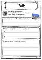 Vorschau - Unterrichtsreihen - Volk Lückentext mit Wortspeicher Hörverstehen und Suchsel - Seite 3