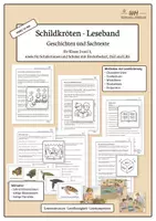 Vorschau - Fördermaterial/Inklusion - Schildkröten-Leseband | Leseförderung, DaZ und LRS | Kl. 2/3 - Deckblatt