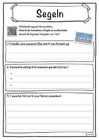 Vorschau - Unterrichtsreihen - Segeln Lückentext mit Wortspeicher Hörverstehen und Suchsel - Seite 3