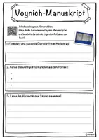 Vorschau - Unterrichtsreihen - Voynich-Manuskript Lückentext mit Wortspeicher Hörverstehen und Suchsel - Seite 3
