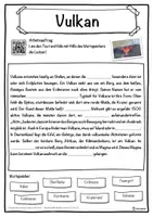Vorschau - Unterrichtsreihen - Vulkan Lückentext mit Wortspeicher Hörverstehen und Suchsel - Seite 1