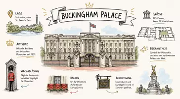 Vorschau - Arbeitsblätter - Arbeitsblätter zum Thema "Buckingham Palace" + Lösung & MP3 + Mindmap + Infografik - Seite 1