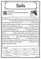 Vorschau - Unterrichtsreihen - Seife Lückentext mit Wortspeicher Hörverstehen und Suchsel - Seite 1