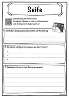 Vorschau - Unterrichtsreihen - Seife Lückentext mit Wortspeicher Hörverstehen und Suchsel - Seite 3