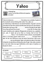 Vorschau - Unterrichtsreihen - Yahoo Lückentext mit Wortspeicher Hörverstehen und Suchsel - Seite 1