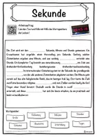 Vorschau - Unterrichtsreihen - Sekunde Lückentext mit Wortspeicher Hörverstehen und Suchsel - Seite 1