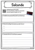 Vorschau - Unterrichtsreihen - Sekunde Lückentext mit Wortspeicher Hörverstehen und Suchsel - Seite 3