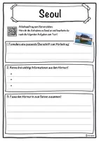 Vorschau - Unterrichtsreihen - Seoul Lückentext mit Wortspeicher Hörverstehen und Suchsel - Seite 3