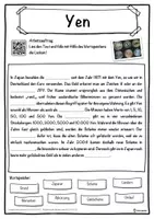 Vorschau - Unterrichtsreihen - Yen Lückentext mit Wortspeicher Hörverstehen und Suchsel - Seite 1