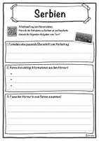 Vorschau - Unterrichtsreihen - Serbien Lückentext mit Wortspeicher Hörverstehen und Suchsel - Seite 3