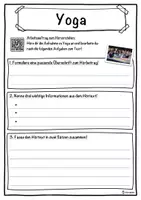 Vorschau - Unterrichtsreihen - Yoga Lückentext mit Wortspeicher Hörverstehen und Suchsel - Seite 3