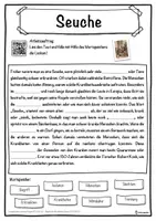 Vorschau - Unterrichtsreihen - Seuche Lückentext mit Wortspeicher Hörverstehen und Suchsel - Seite 1
