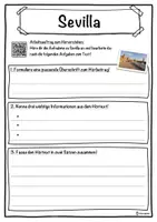 Vorschau - Unterrichtsreihen - Sevilla Lückentext mit Wortspeicher Hörverstehen und Suchsel - Seite 3