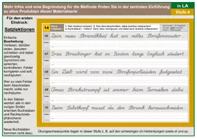 Vorschau - Arbeitsblätter - Handschrifttraining in LA - Stufe 4 - Seite 1