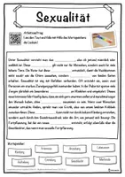 Vorschau - Unterrichtsreihen - Sexualität Lückentext mit Wortspeicher Hörverstehen und Suchsel - Seite 1