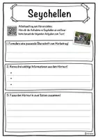 Vorschau - Unterrichtsreihen - Seychellen Lückentext mit Wortspeicher Hörverstehen und Suchsel - Seite 3