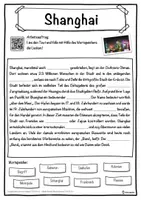 Vorschau - Unterrichtsreihen - Shanghai Lückentext mit Wortspeicher Hörverstehen und Suchsel - Seite 1