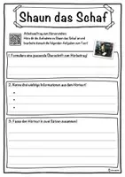 Vorschau - Unterrichtsreihen - Shaun das Schaf Lückentext mit Wortspeicher Hörverstehen und Suchsel - Seite 3