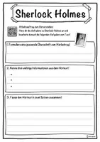 Vorschau - Unterrichtsreihen - Sherlock Holmes Lückentext mit Wortspeicher Hörverstehen und Suchsel - Seite 3