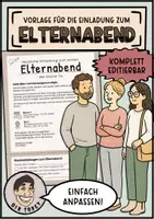 Vorschau - Anderer Materialtyp - Elternabend Einladung - Deckblatt