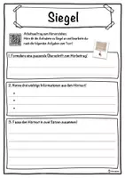 Vorschau - Unterrichtsreihen - Siegel Lückentext mit Wortspeicher Hörverstehen und Suchsel - Seite 3
