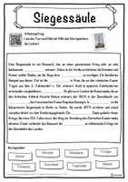 Vorschau - Unterrichtsreihen - Siegessäule Lückentext mit Wortspeicher Hörverstehen und Suchsel - Seite 1