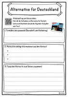 Vorschau - Unterrichtsreihen - Alternative für Deutschland Lückentext mit Wortspeicher Hörverstehen und Suchsel - Seite 3