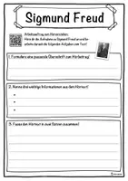 Vorschau - Unterrichtsreihen - Sigmund Freud Lückentext mit Wortspeicher Hörverstehen und Suchsel - Seite 3