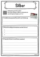 Vorschau - Unterrichtsreihen - Silber Lückentext mit Wortspeicher Hörverstehen und Suchsel - Seite 3