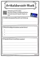 Vorschau - Unterrichtsreihen - Artikelübersicht Musik Lückentext mit Wortspeicher Hörverstehen und Suchsel - Seite 3