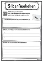 Vorschau - Unterrichtsreihen - Silberfischchen Lückentext mit Wortspeicher Hörverstehen und Suchsel - Seite 3