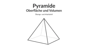 Vorschau - Arbeitsblätter - Pyramide Oberfläche und Volumen Arbeitsheft PLUS Lernposter - Seite 1
