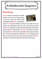 Vorschau - Unterrichtsreihen - Artikelübersicht Säugetiere Lückentext mit Wortspeicher Hörverstehen und Suchsel - Seite 2