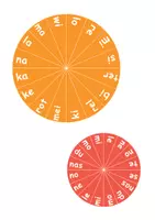 Vorschau - Fördermaterial/Inklusion - Silben-Drehscheibe - Seite 2
